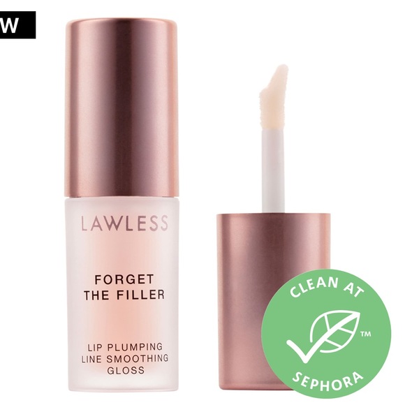 🌿 LAWLESS Forget The Filler Lip Plumper Line Smoothing Gloss - Picture 2 of 10